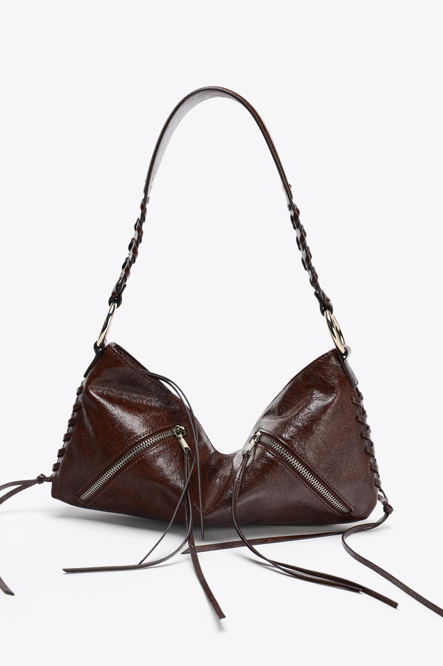 ZIPPER SHOULDER BAG