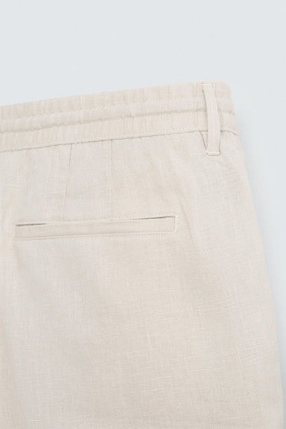 100% LINEN SHORTS