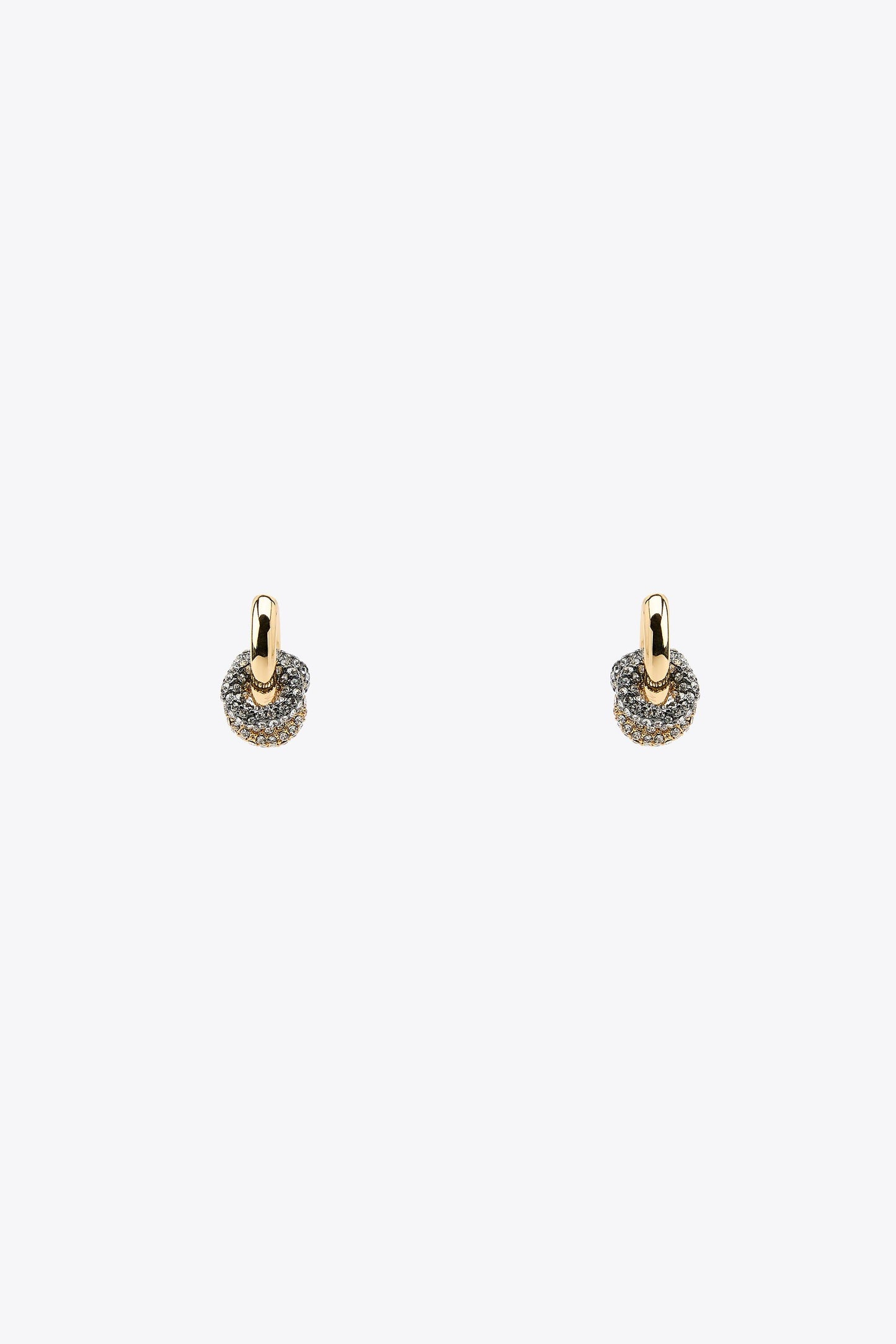 COMBINED SPARKLY HOOP EARRINGS