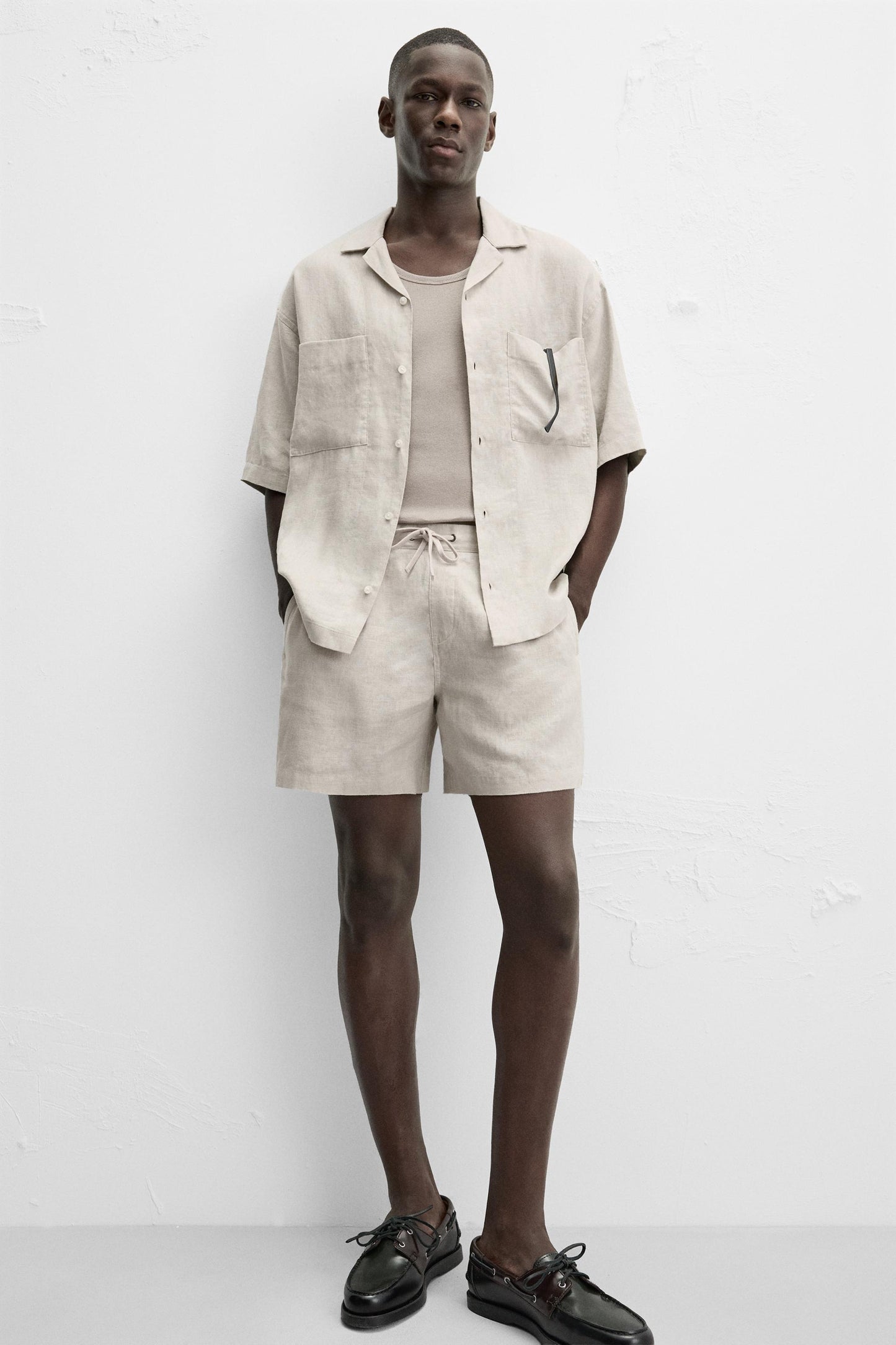 100% LINEN SHORTS