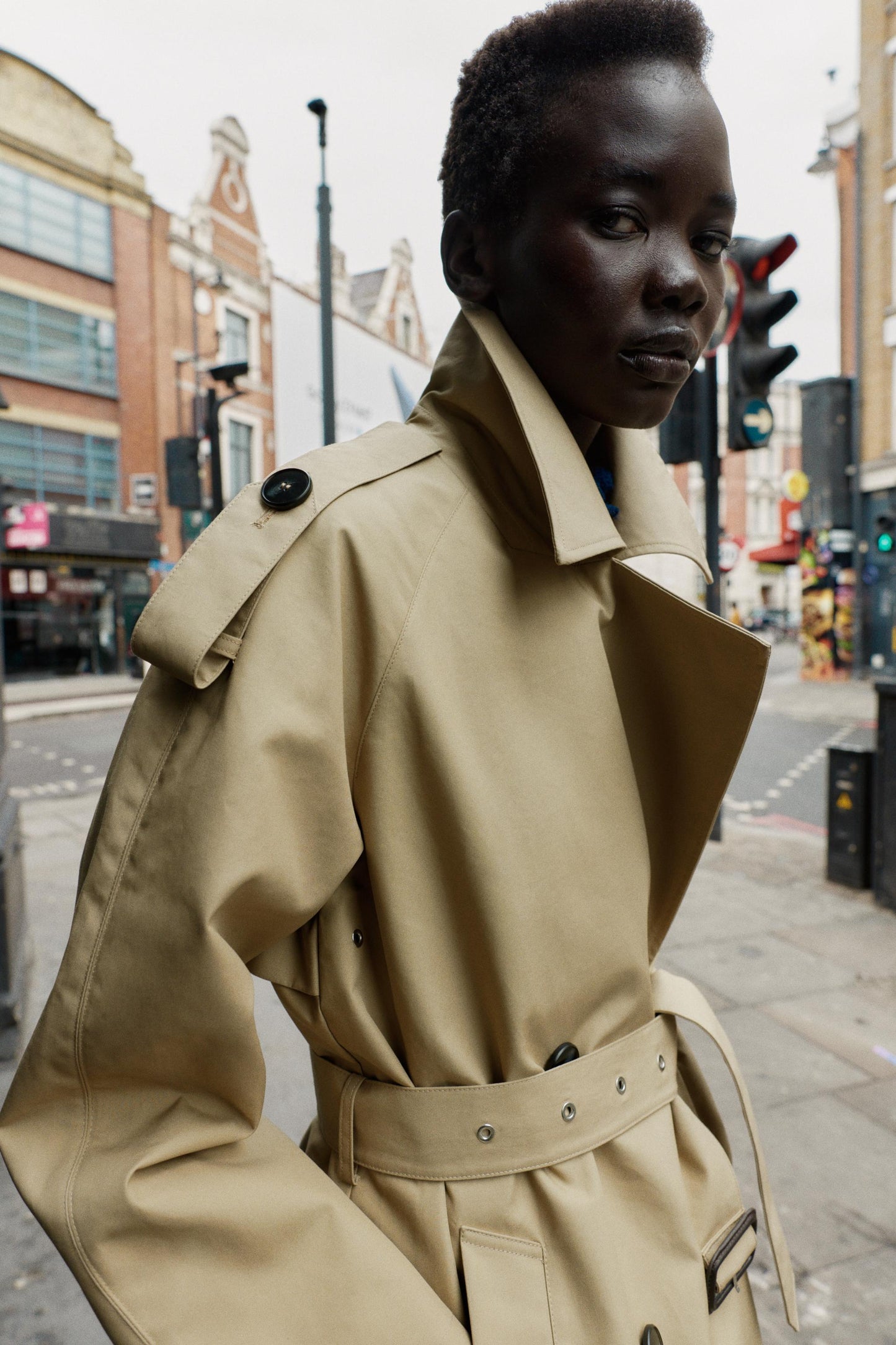 BELTED TOPCOAT