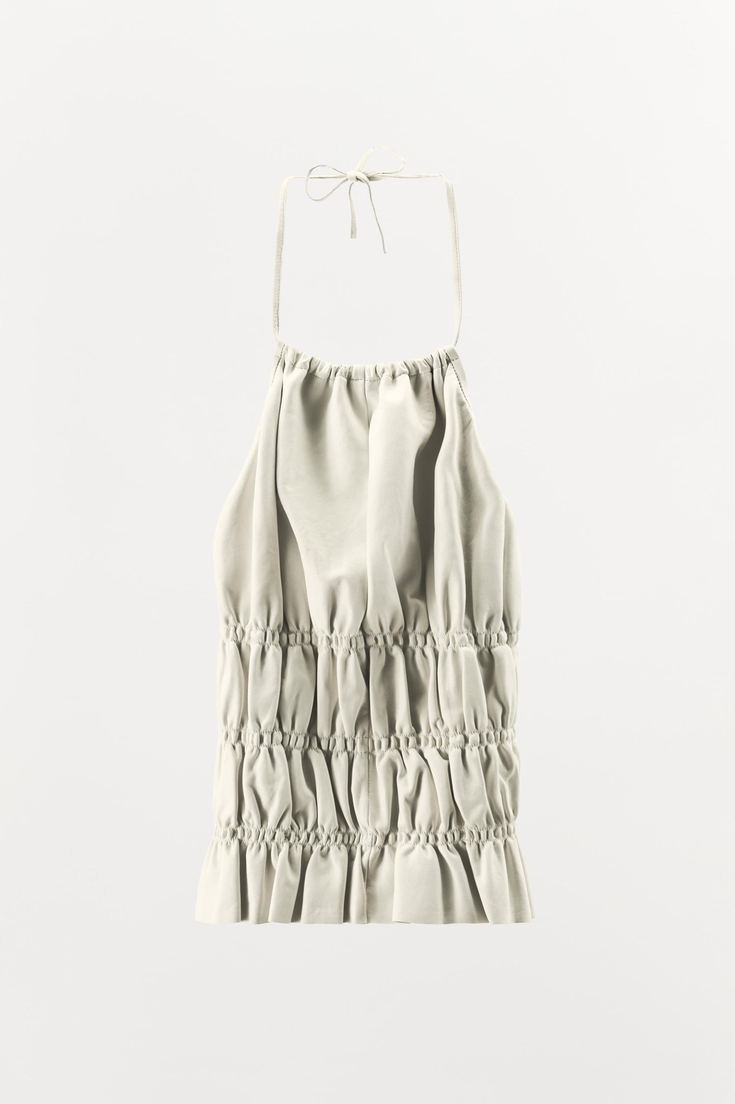 LIMITED EDITION 100% LEATHER HALTER TOP