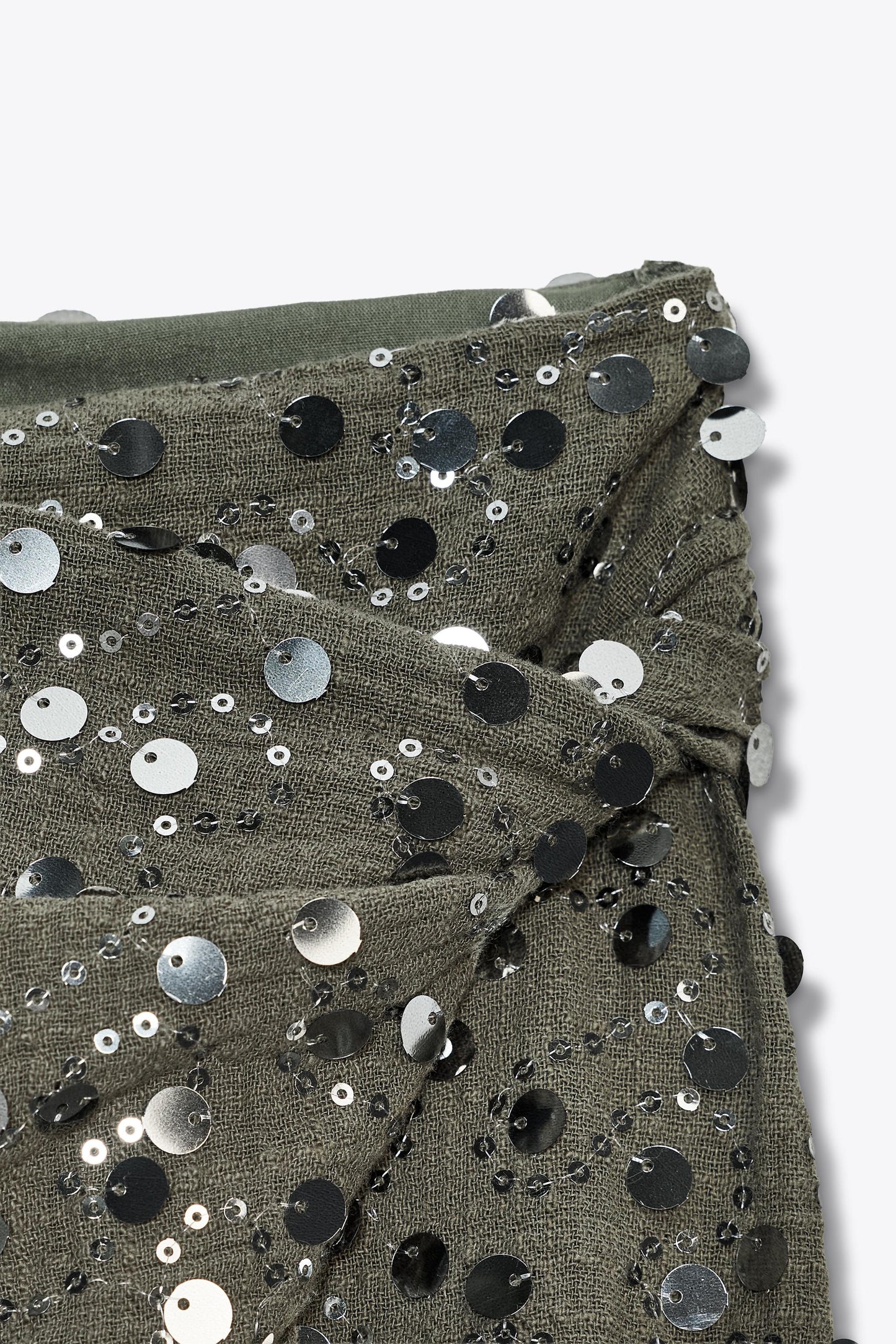 SEQUIN WRAP MINI SKIRT