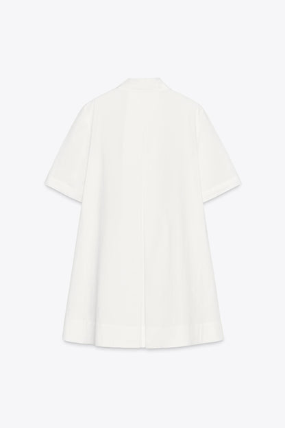 ZW COLLECTION POPLIN SHORT DRESS