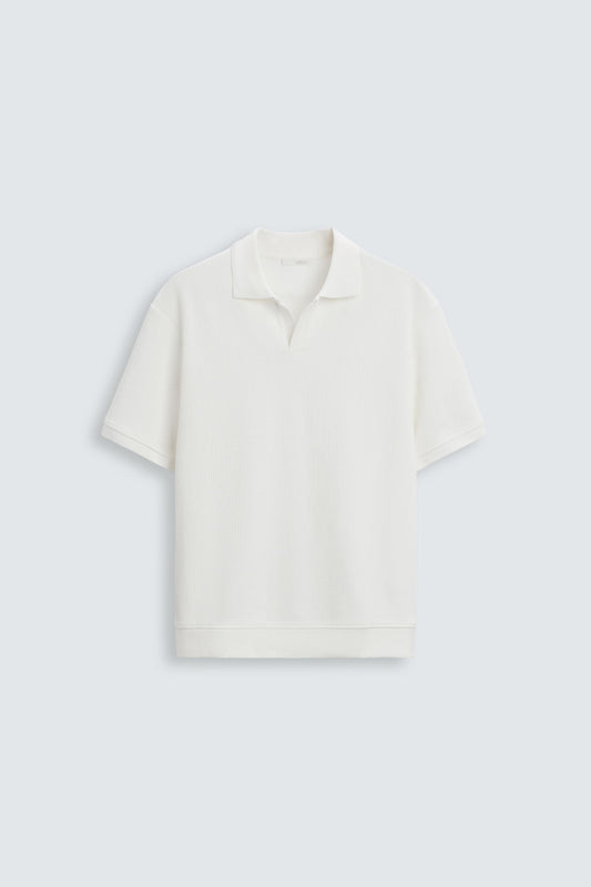 VERTICAL TEXTURED POLO