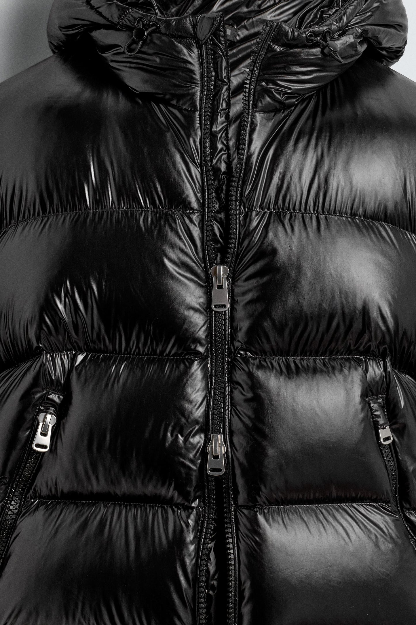 100% FEATHER WATER REPELLENT PUFFER JACKET