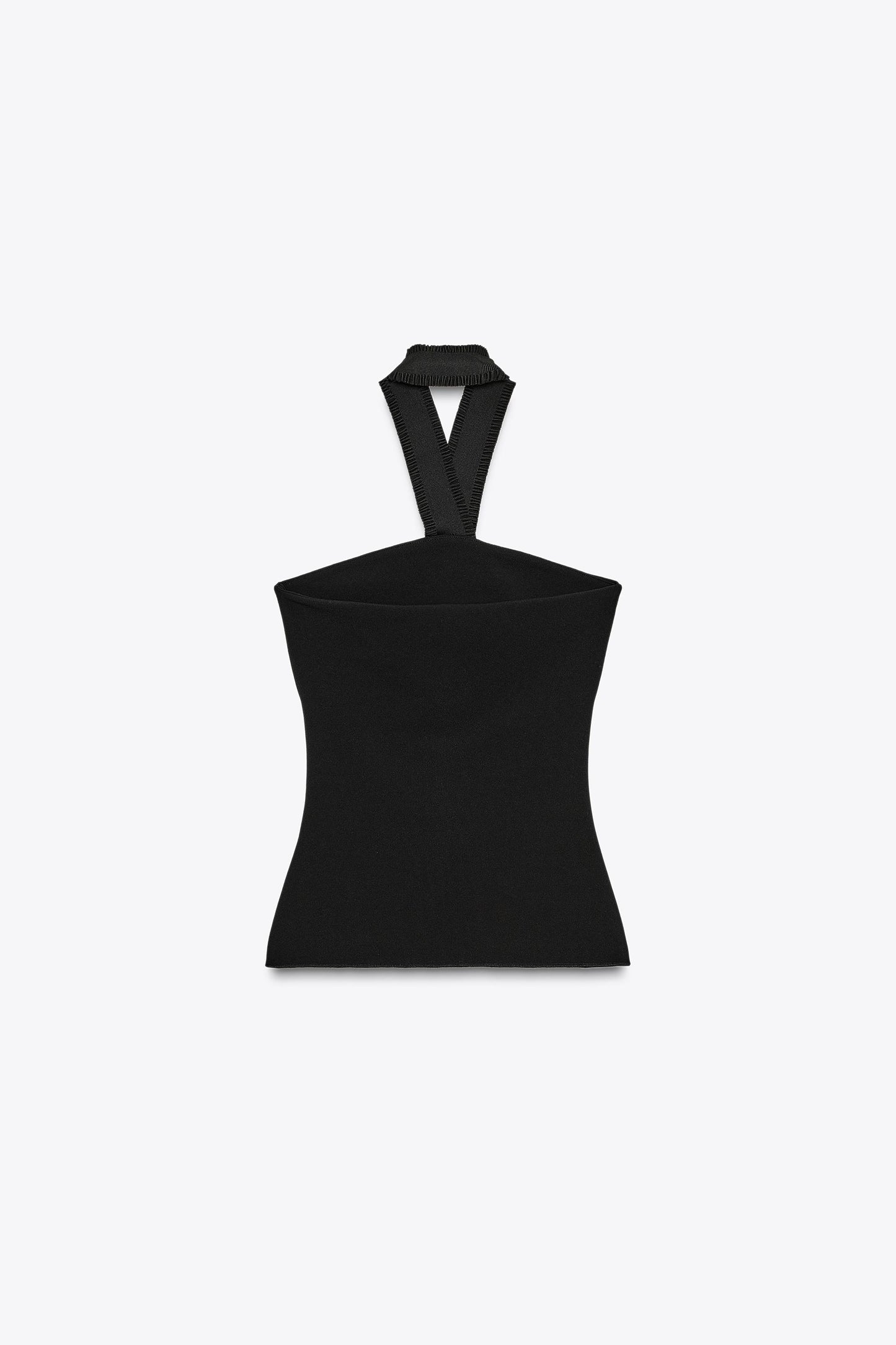 STRETCH CONTOURING HALTER TOP