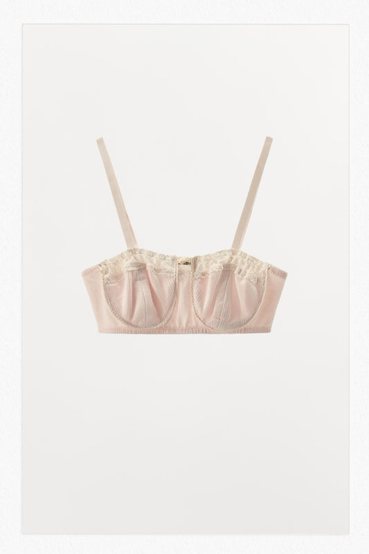 FLOWER POINTELLE BRALETTE