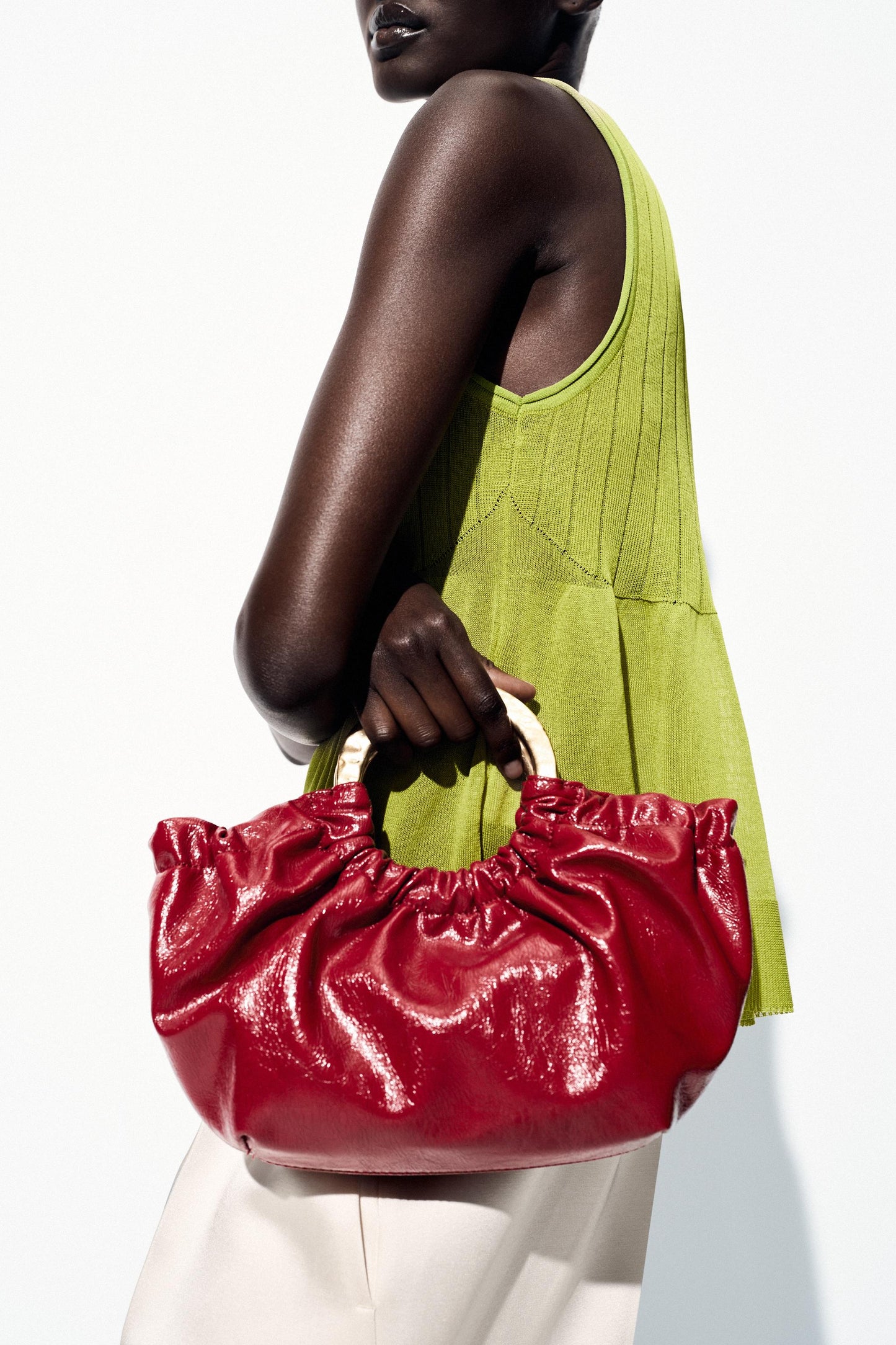 RUCHED HANDBAG