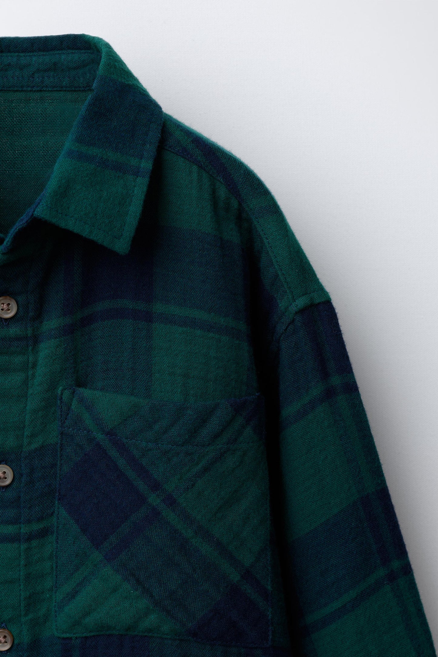 TEXTURED PLAID SHIRT