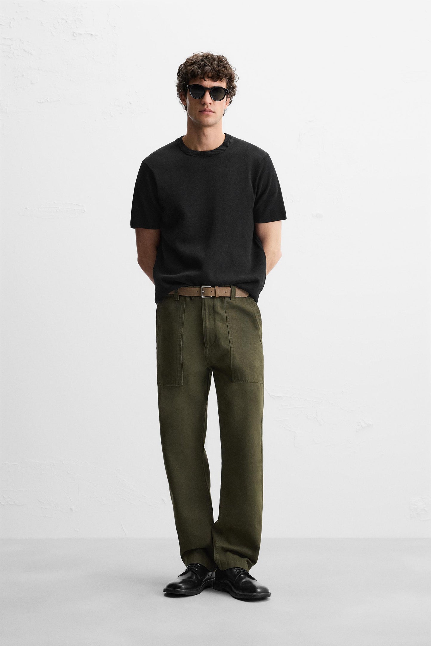 RELAXED FIT KNIT T-SHIRT