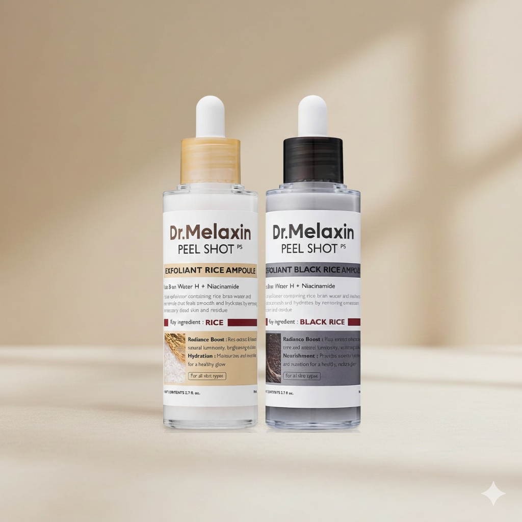 Dr.Melaxin Peel Shot Glow Rice Ampoule Duo