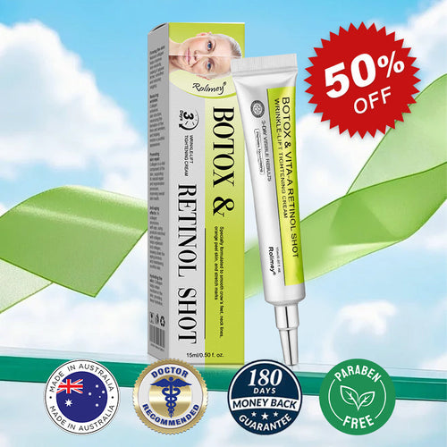 👨‍⚕️Made and shipped from Australia 💫Rolimey® Botox & Vita-A Retinol Shot Wrinkle-Lift Tightening cream - Last Day Promotion 70% OFF