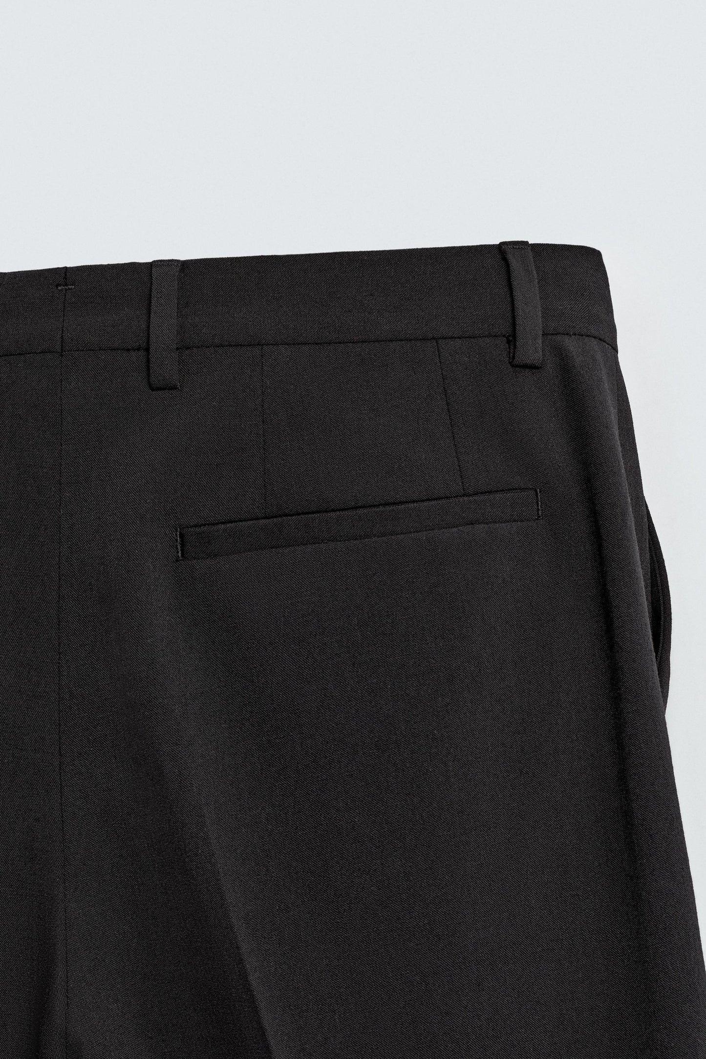 WOOL BLEND TUXEDO SUIT PANTS