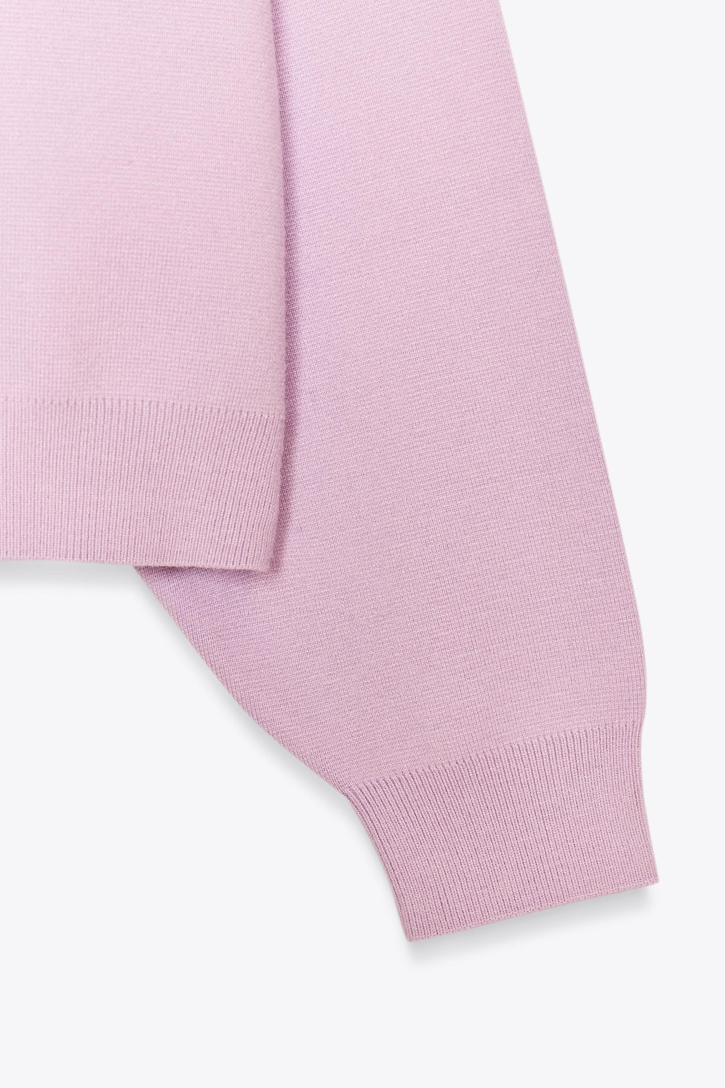 RIB KNIT SWEATSHIRT