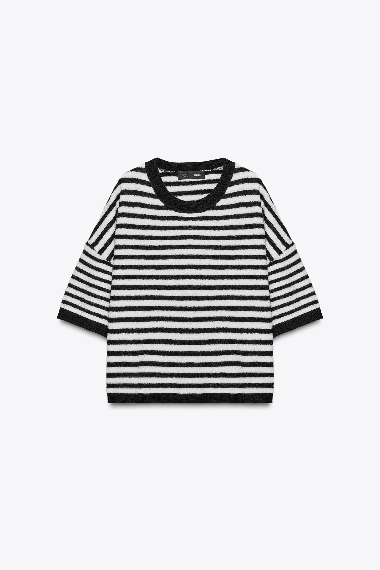 100% WOOL STRIPED SWEATER