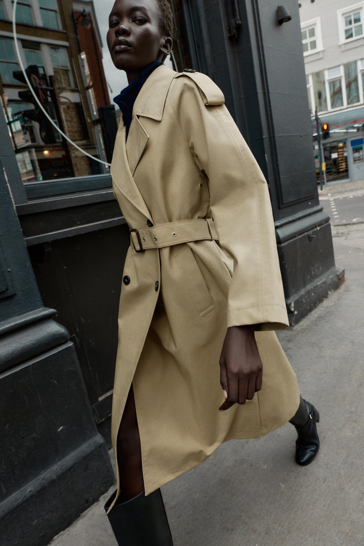 BELTED TOPCOAT