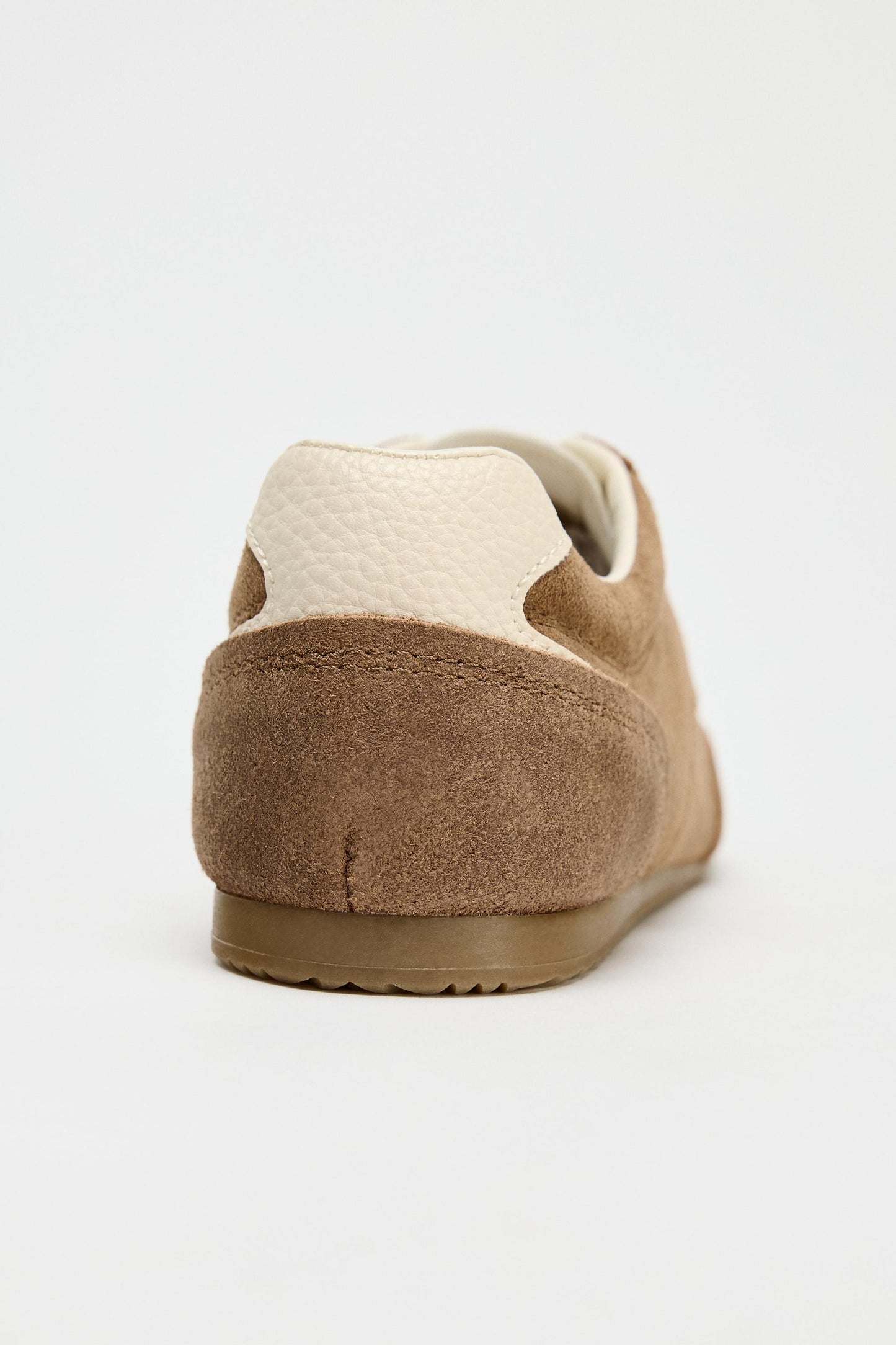 CONTRAST LEATHER SNEAKERS