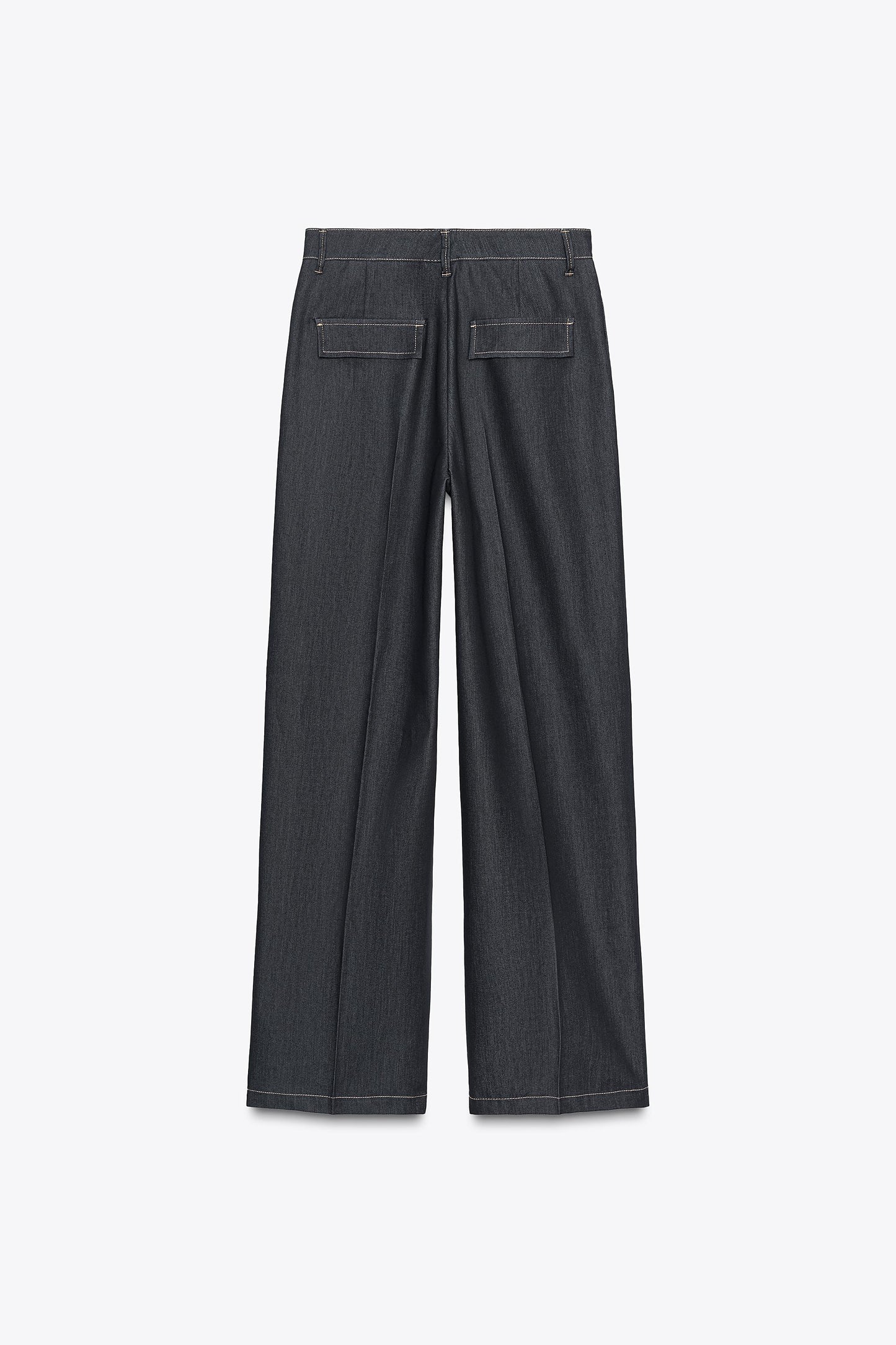 CREASED STRAIGHT LEG PANTS