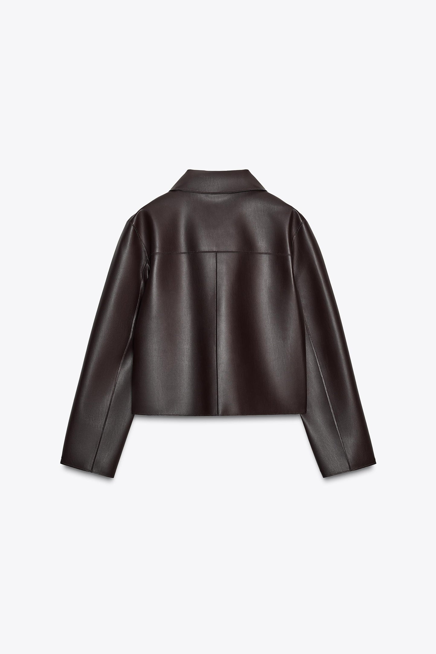 SHORT FAUX LEATHER JACKET