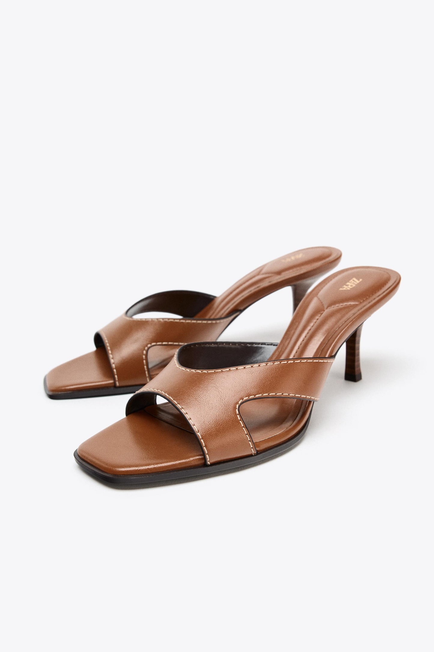 STITCHED HEEL SANDALS