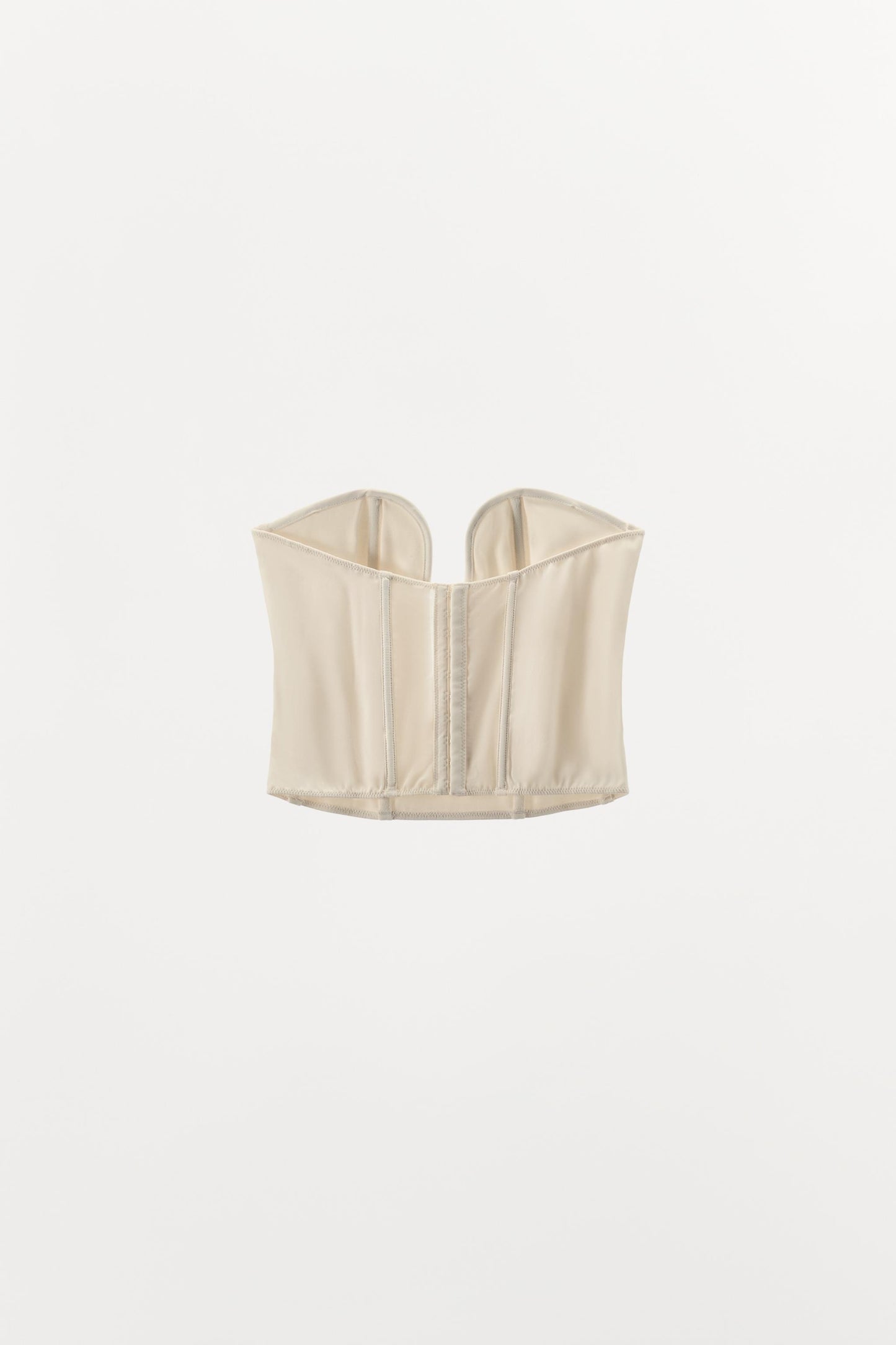 VISCOSE CORSET WITH METAL PIECE