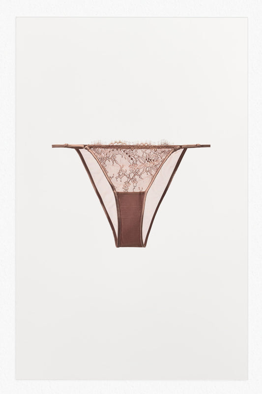 FLORAL EMBROIDERED LACE PANTIES