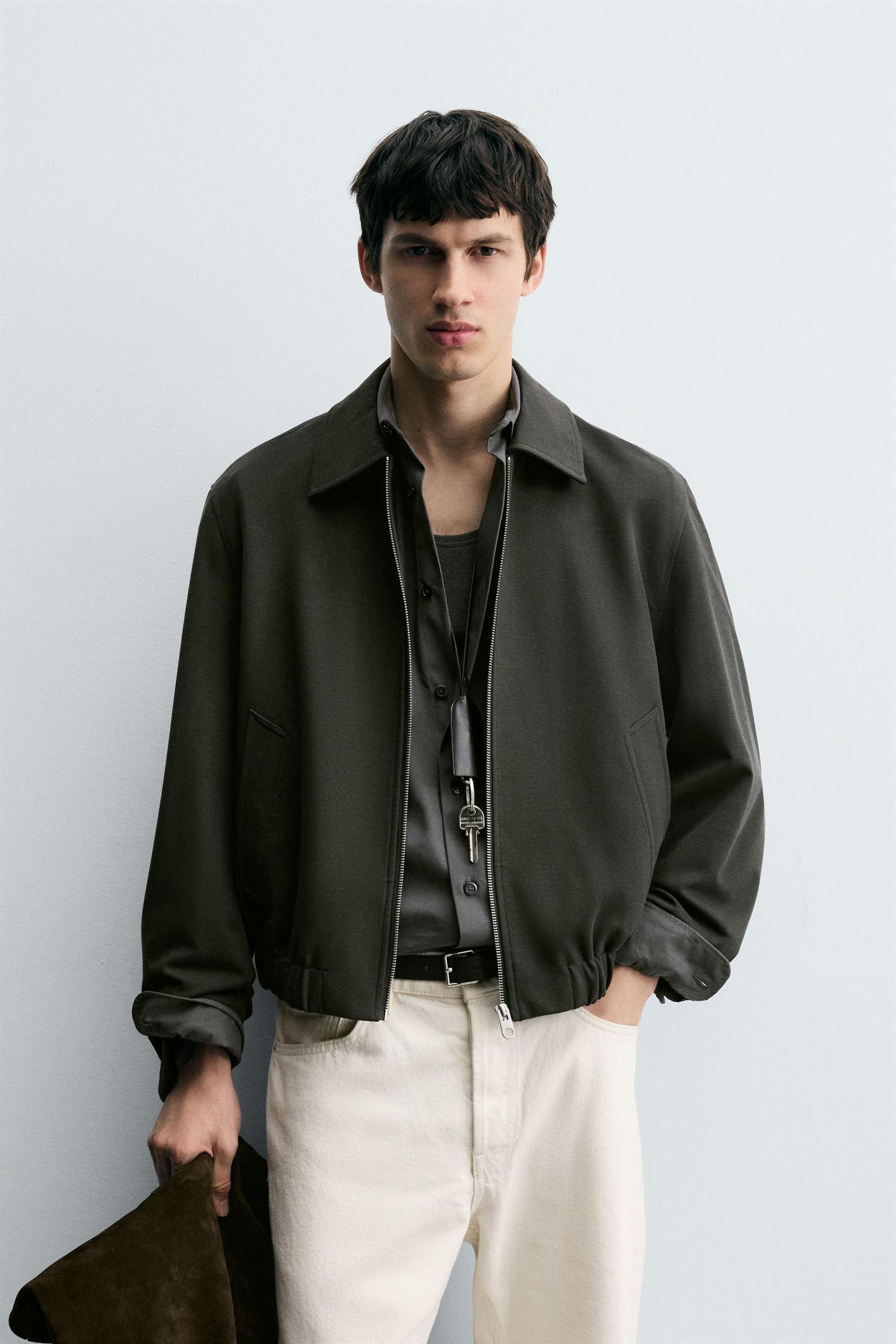 TEXTURED TWILL JACKET