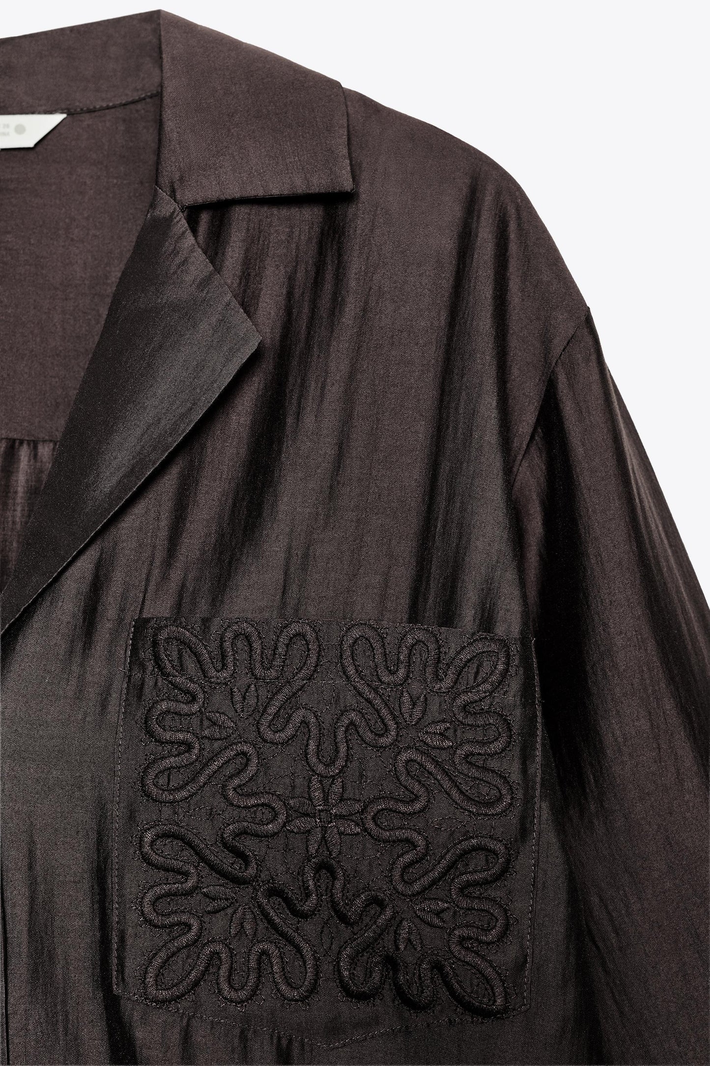 ZW COLLECTION EMBROIDERED POCKET SHIRT