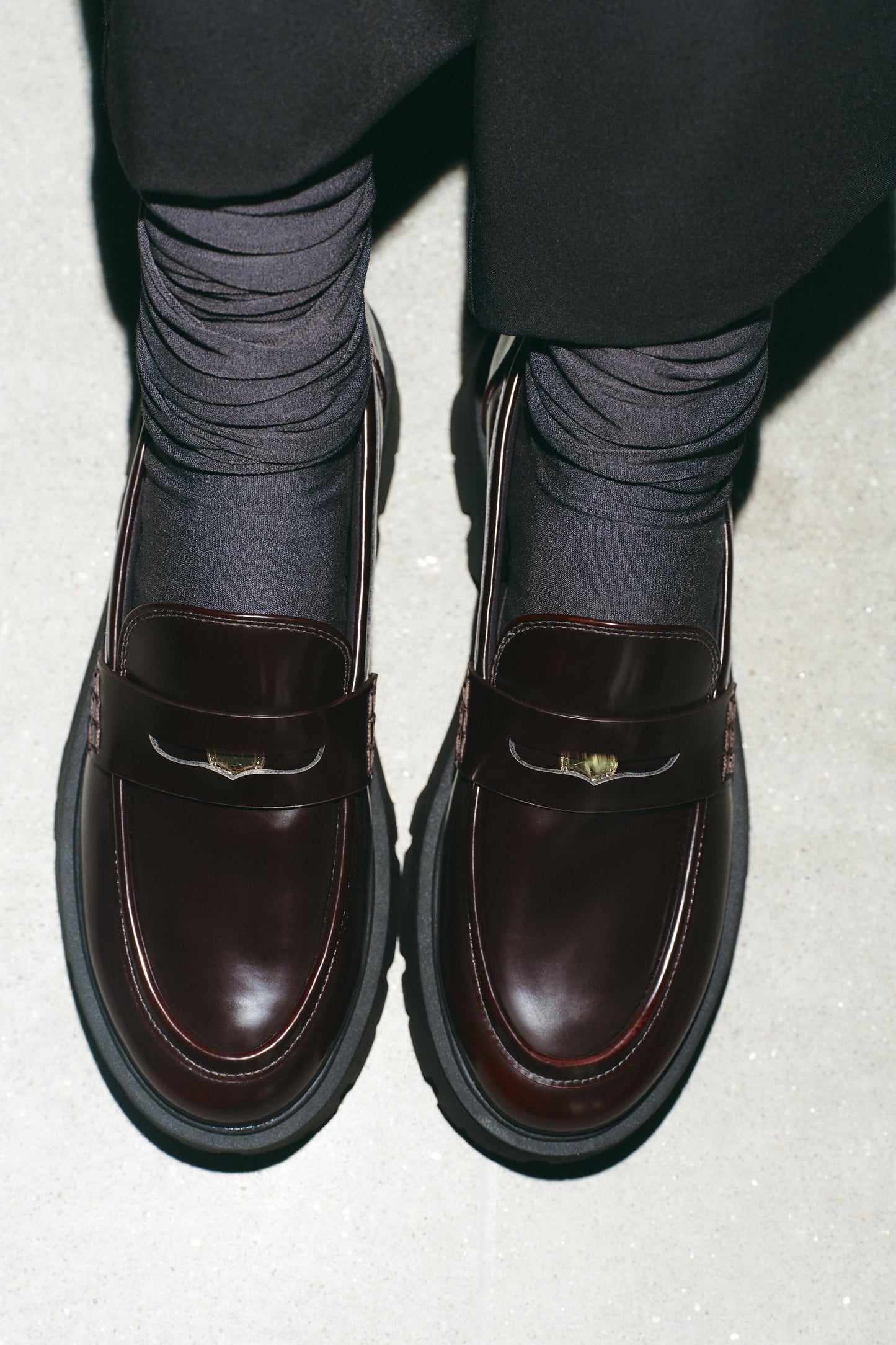PENNY LOAFER WITH PLATFORM SOLE