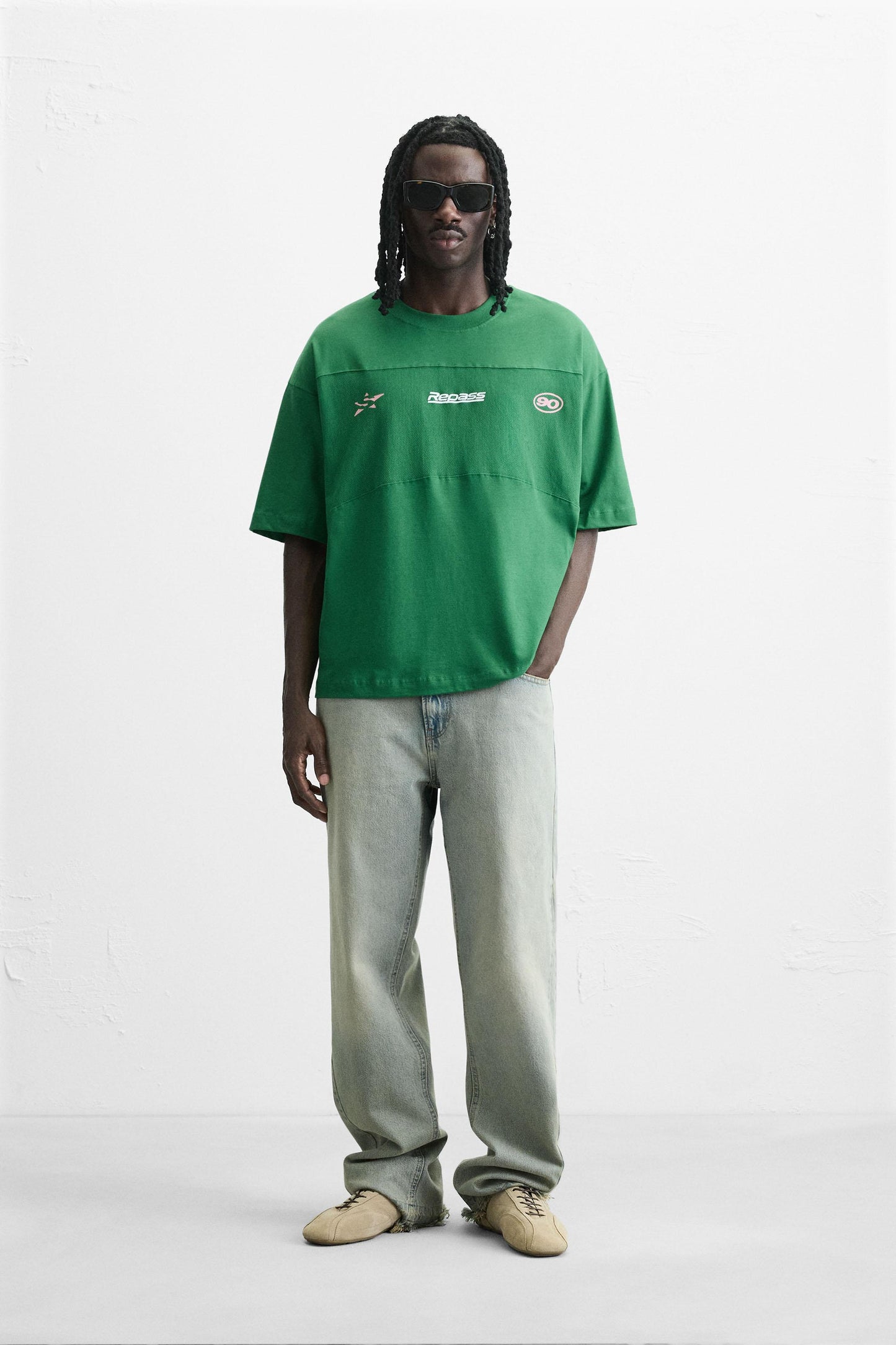 MESH STRIPE T-SHIRT