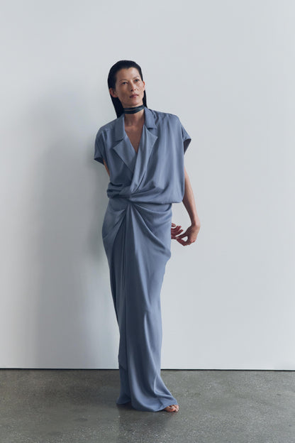 ZW COLLECTION SATIN EFFECT WRAP DRESS
