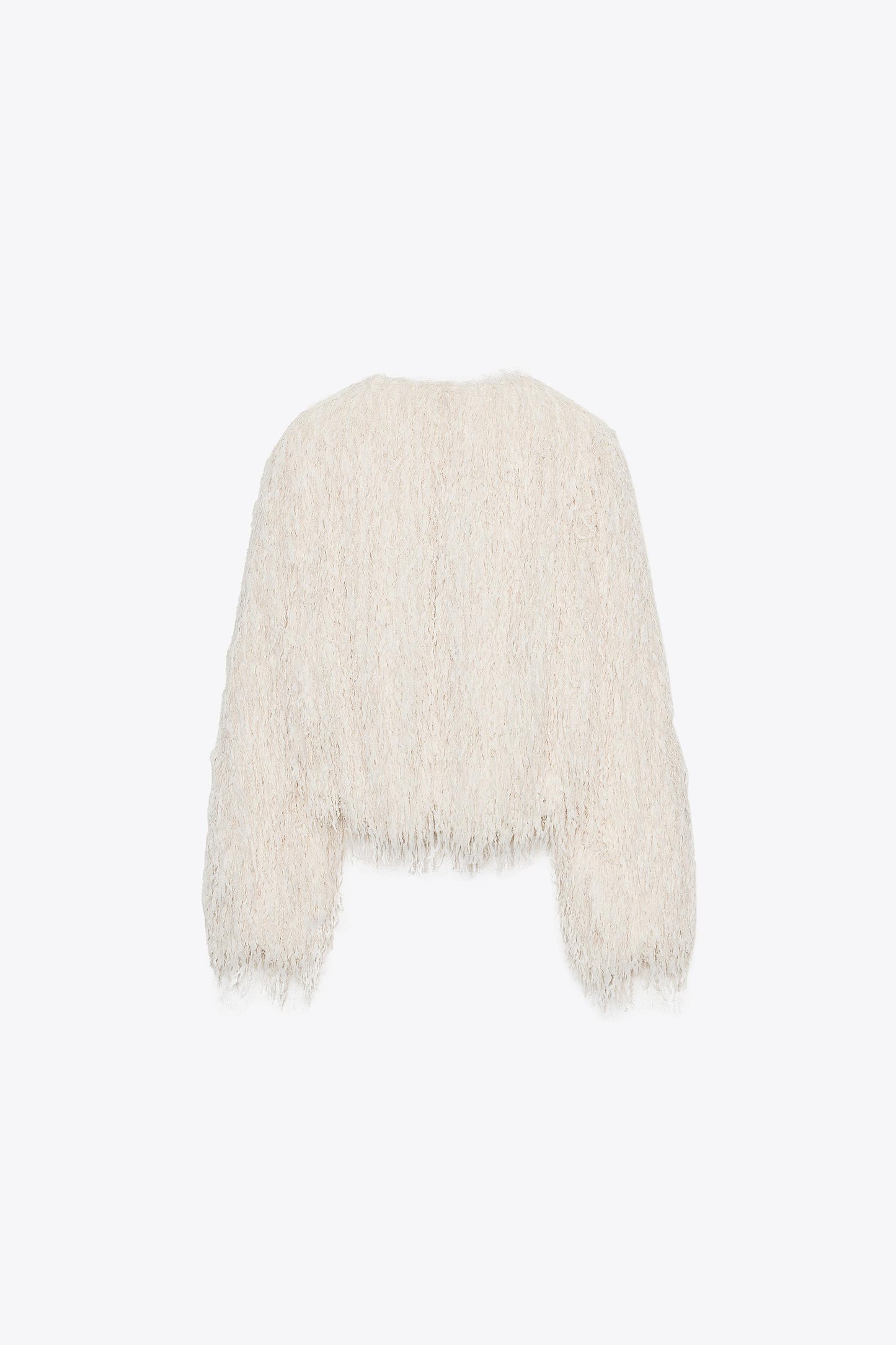 FEATHER FRINGE METALLIC THREAD JACKET