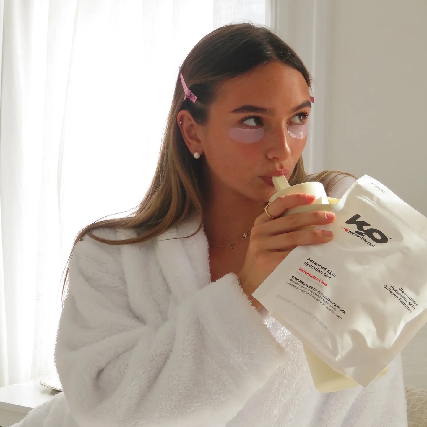 k2o by Kylie Jenner Advanced Skin Hydration Mix with Electrolytes, Hyaluronic Acid & Verisol Collagen Peptides - Clinically Shown to Boost Hydration & Reduce Wrinkles - 20 Sticks