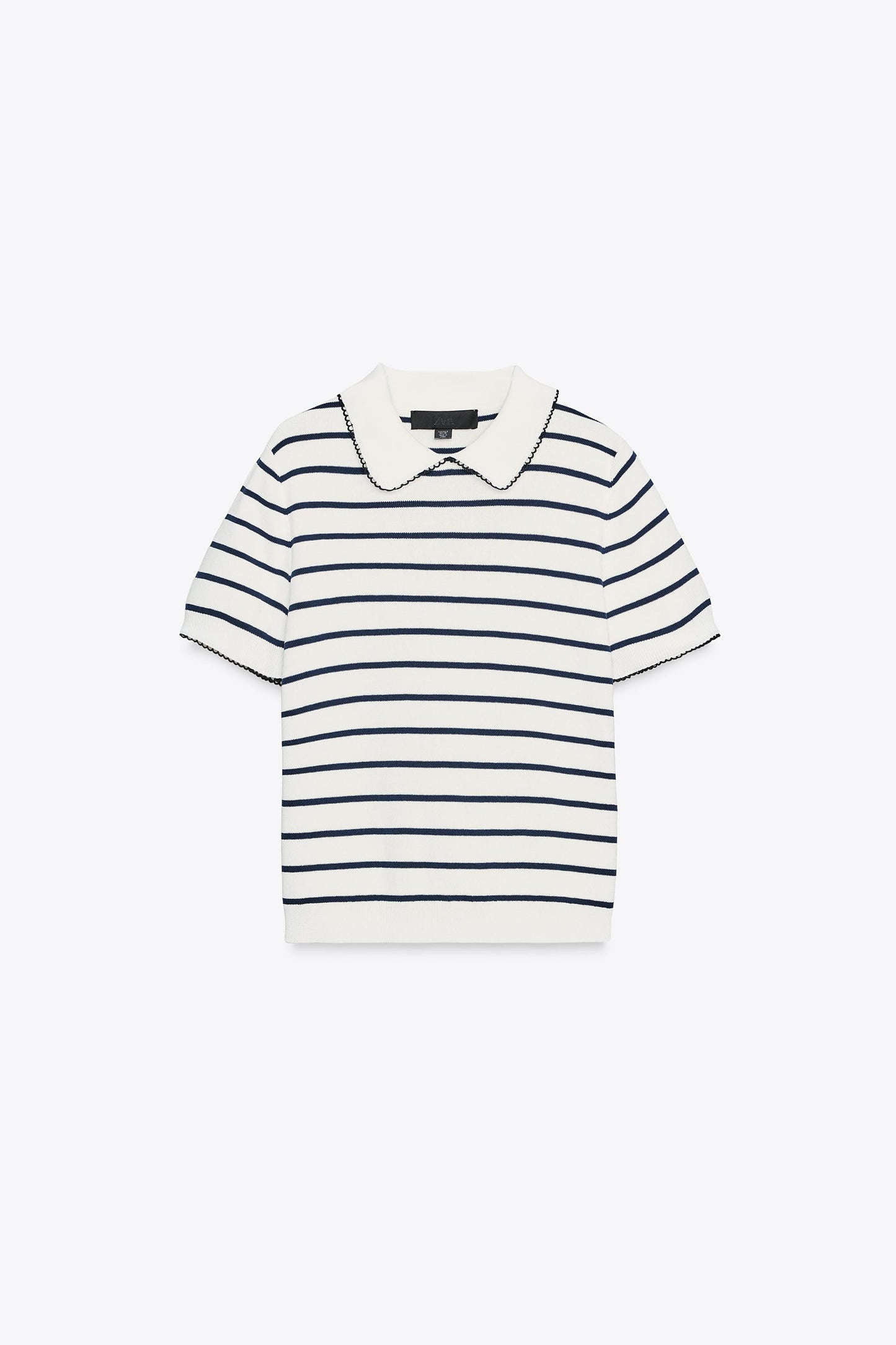 CONTRAST TRIM KNIT TOP