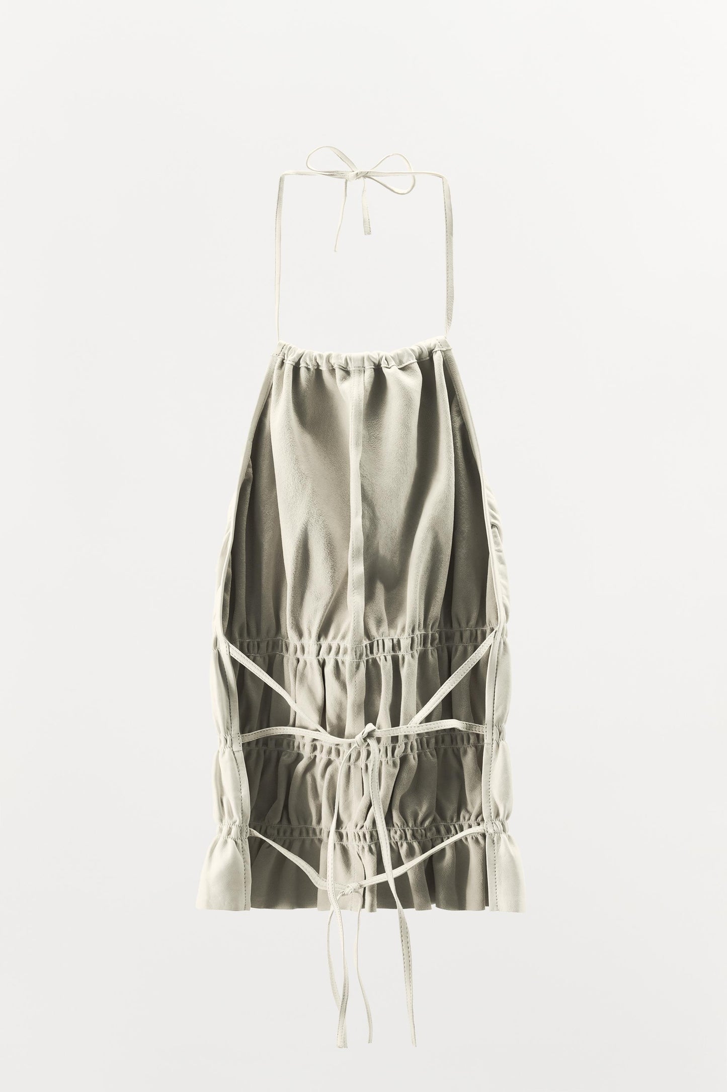 LIMITED EDITION 100% LEATHER HALTER TOP