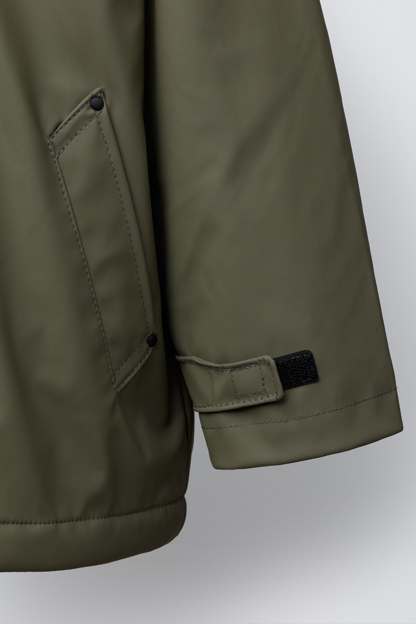 WATER REPELLENT FAUX SHEARLING COATED JACKET