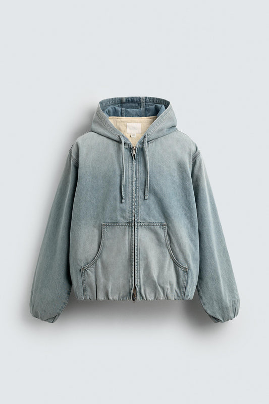 DENIM HOODIE JACKET