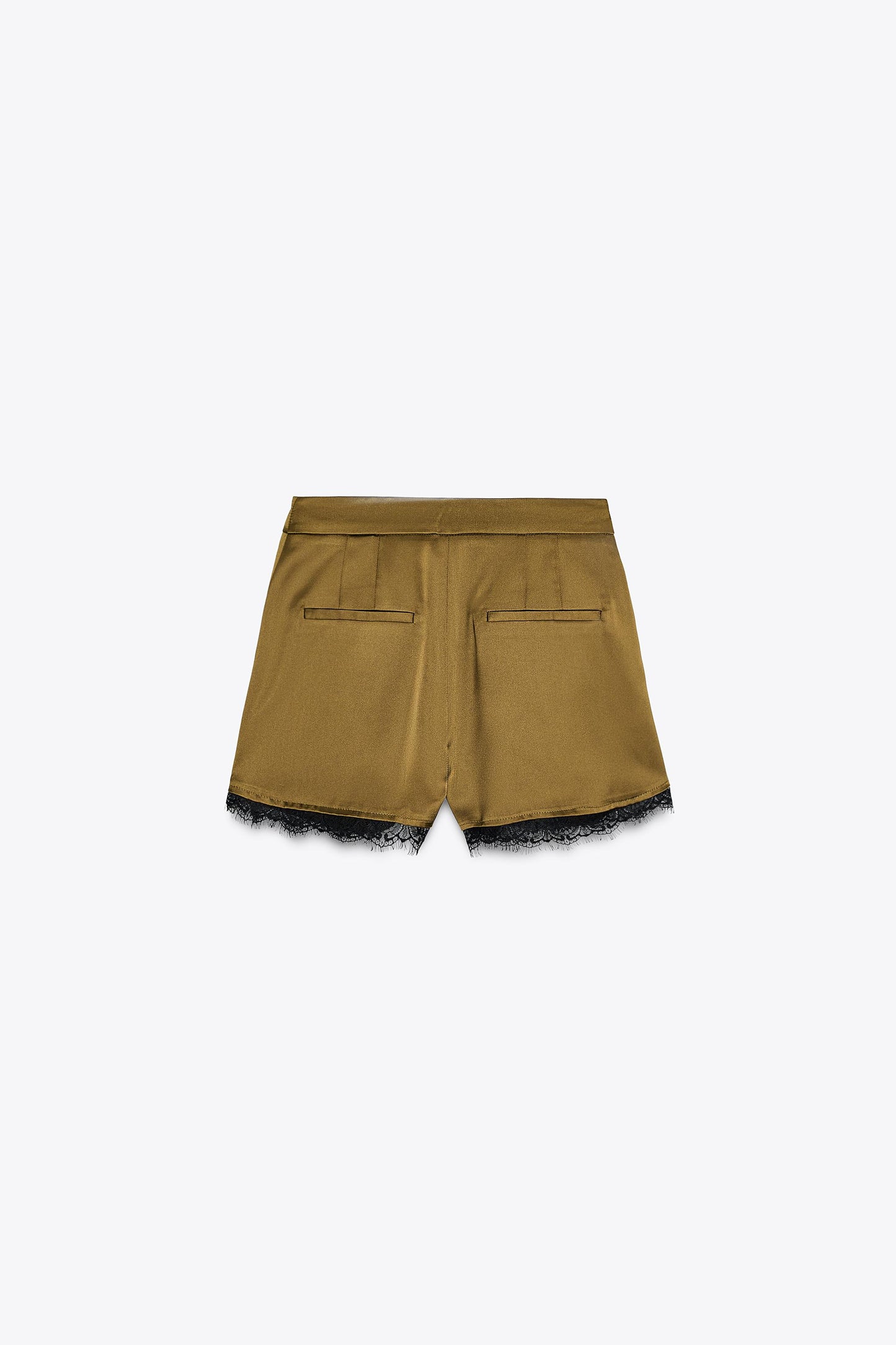 SATIN SHORTS WITH LACE