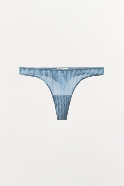 100% SILK WRINKLED EFFECT THONG LIMITED EDITION