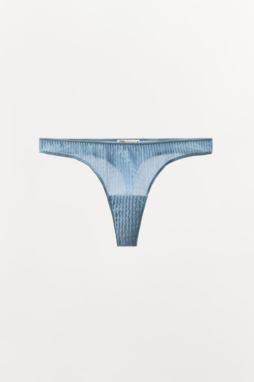 100% SILK WRINKLED EFFECT THONG LIMITED EDITION
