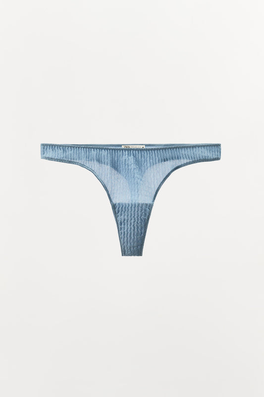 100% SILK WRINKLED EFFECT THONG LIMITED EDITION