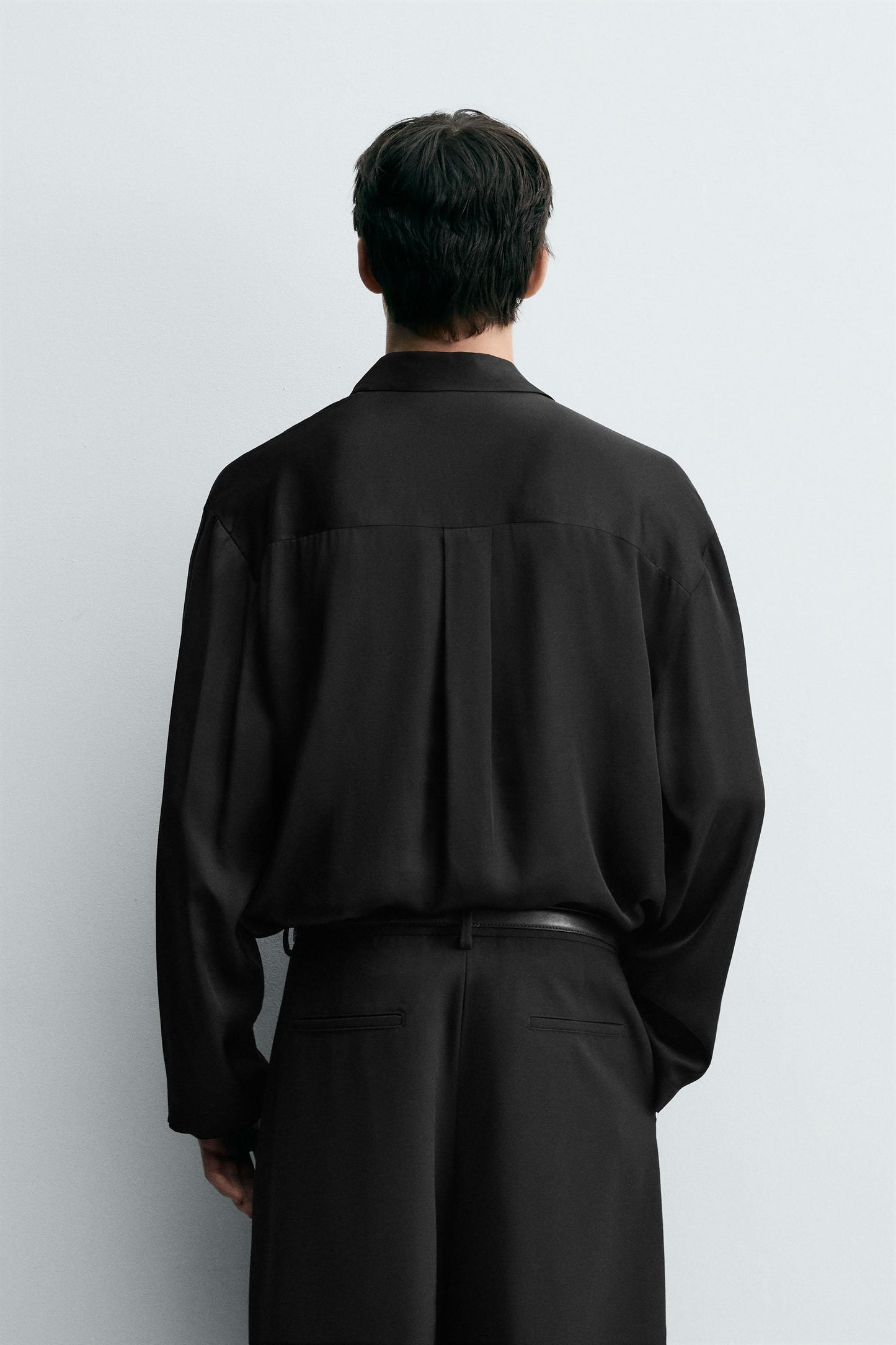 SATIN POLO SHIRT