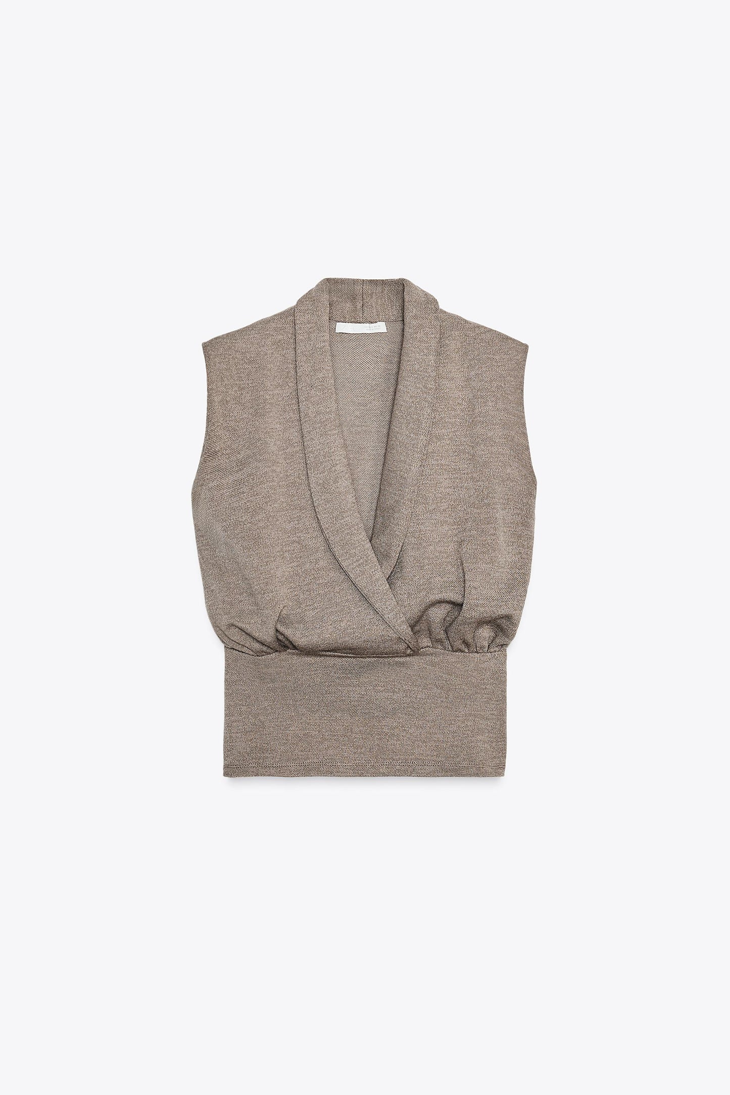 SURPLICE PIQUÉ TOP