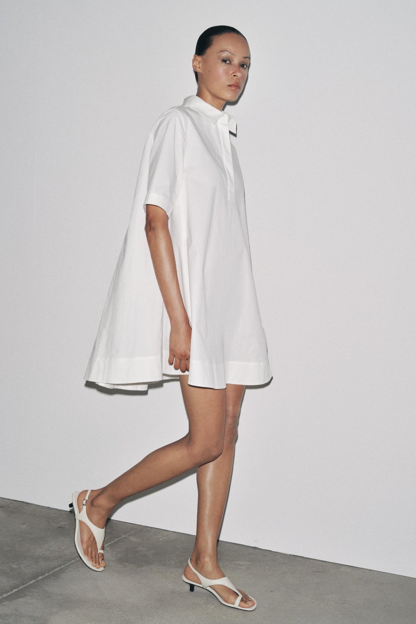 ZW COLLECTION POPLIN SHORT DRESS