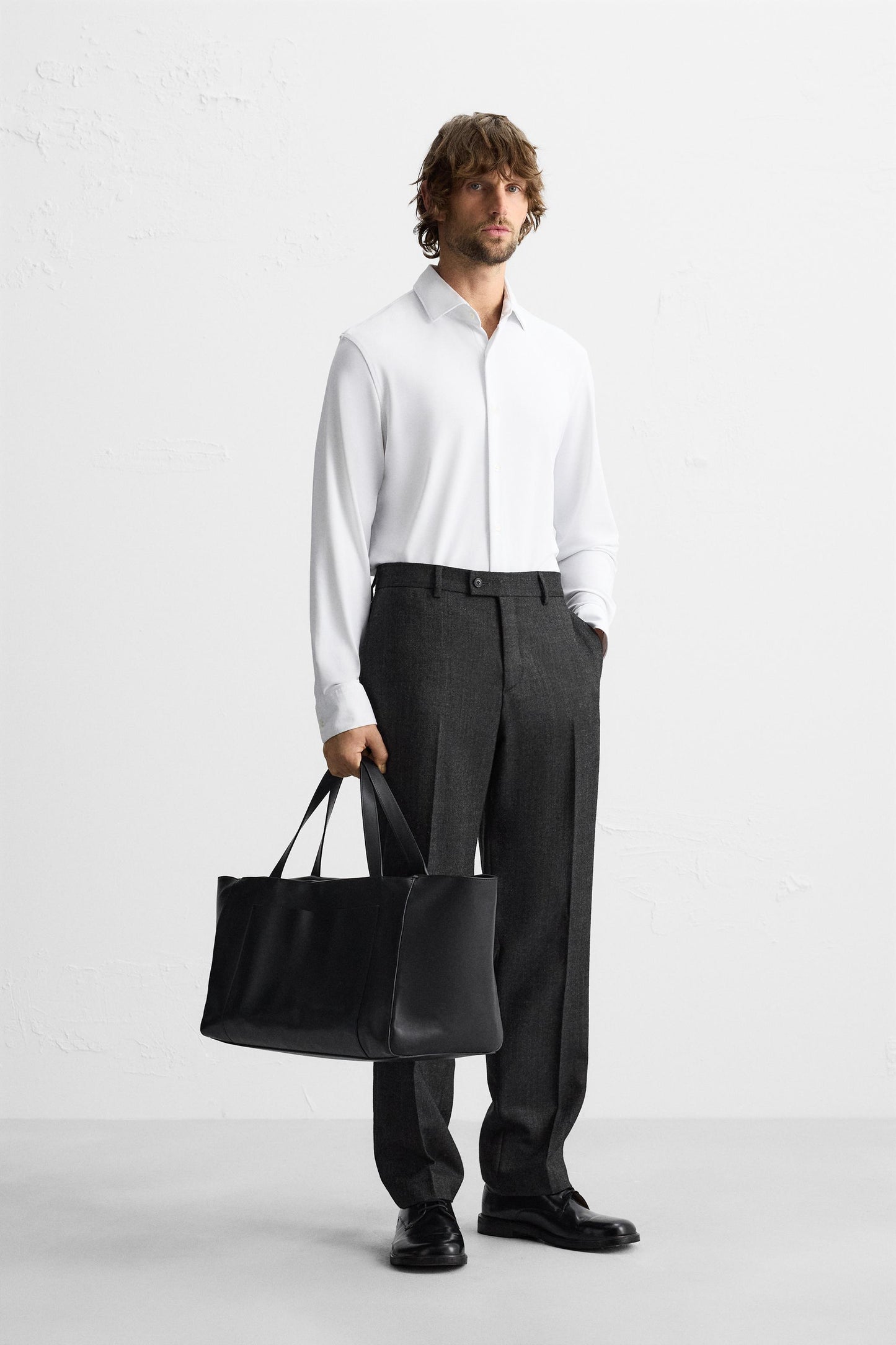 TEXTURED STRETCH SHIRT