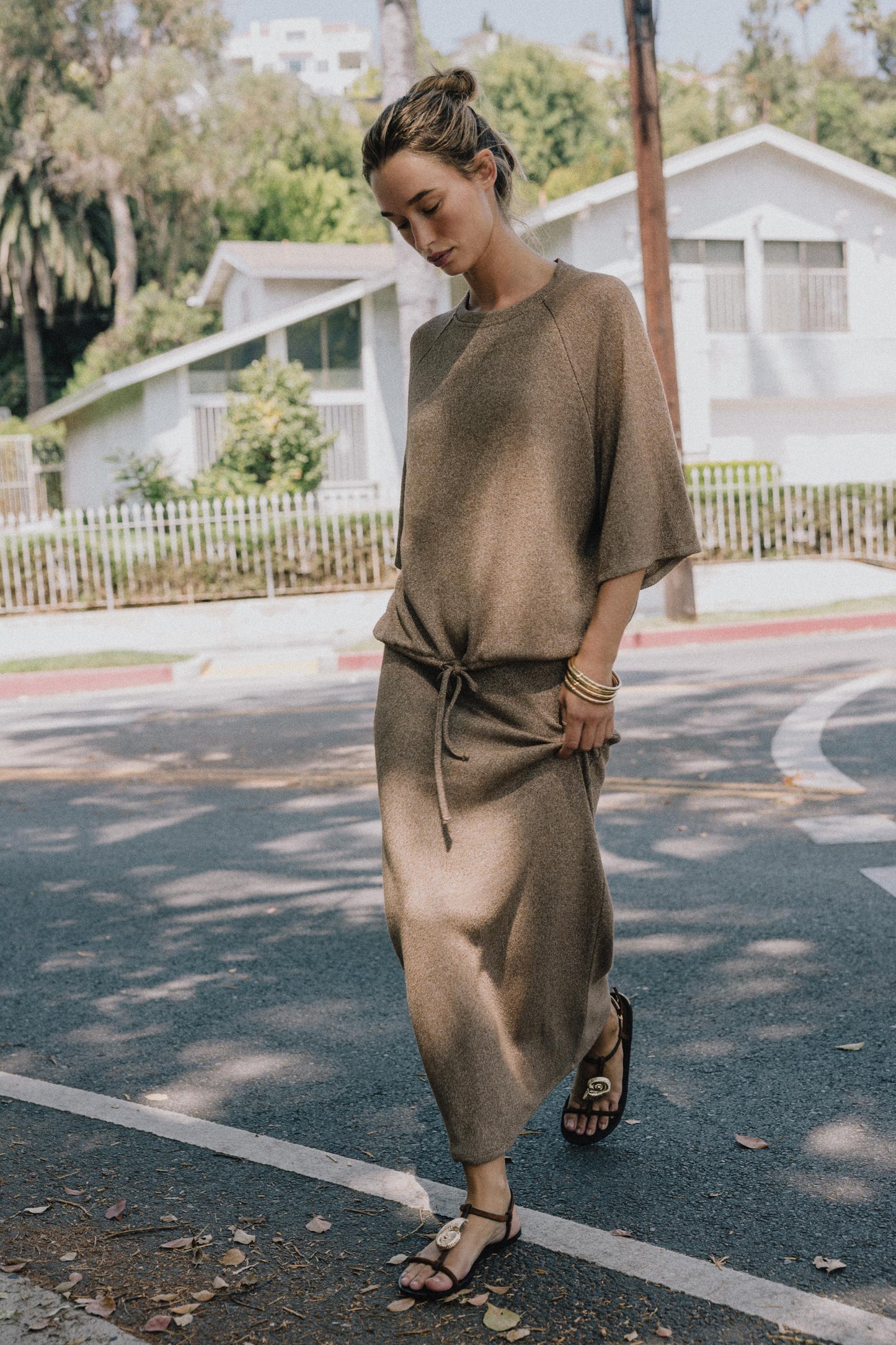 STRAIGHT CUT KNIT SKIRT