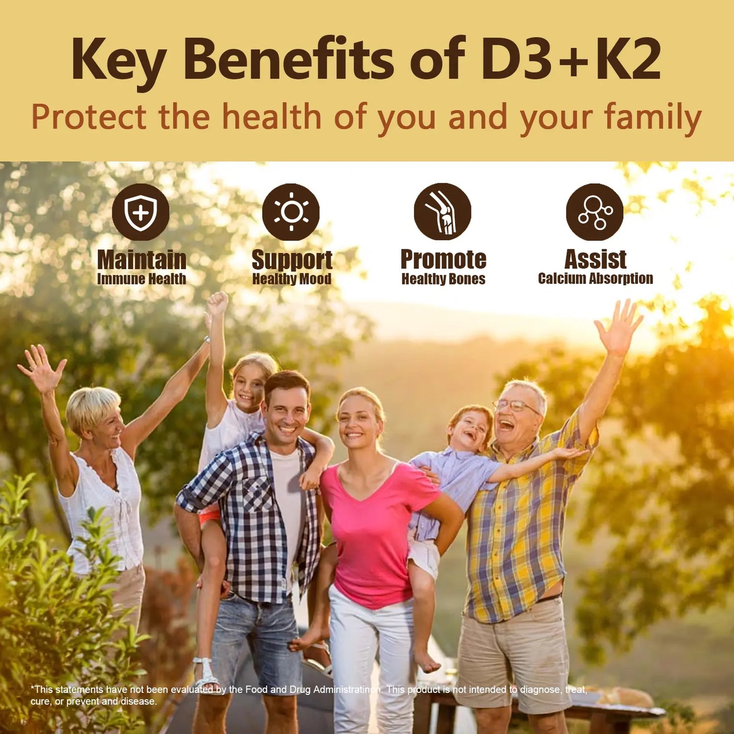 Deal Supplement Vitamin D3 & K2 250 Veggie Softgels 5000 IU D3 100mcg K2 MK7 Supports Healthy Bones Teeth Heart & Immune System Calcium Supplement