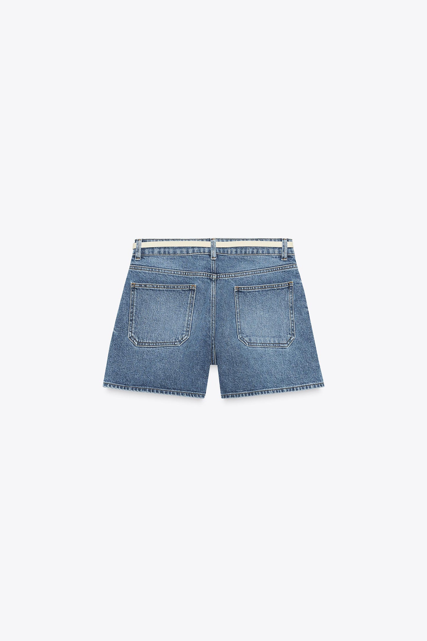 Z1975 BELTED DENIM SHORTS