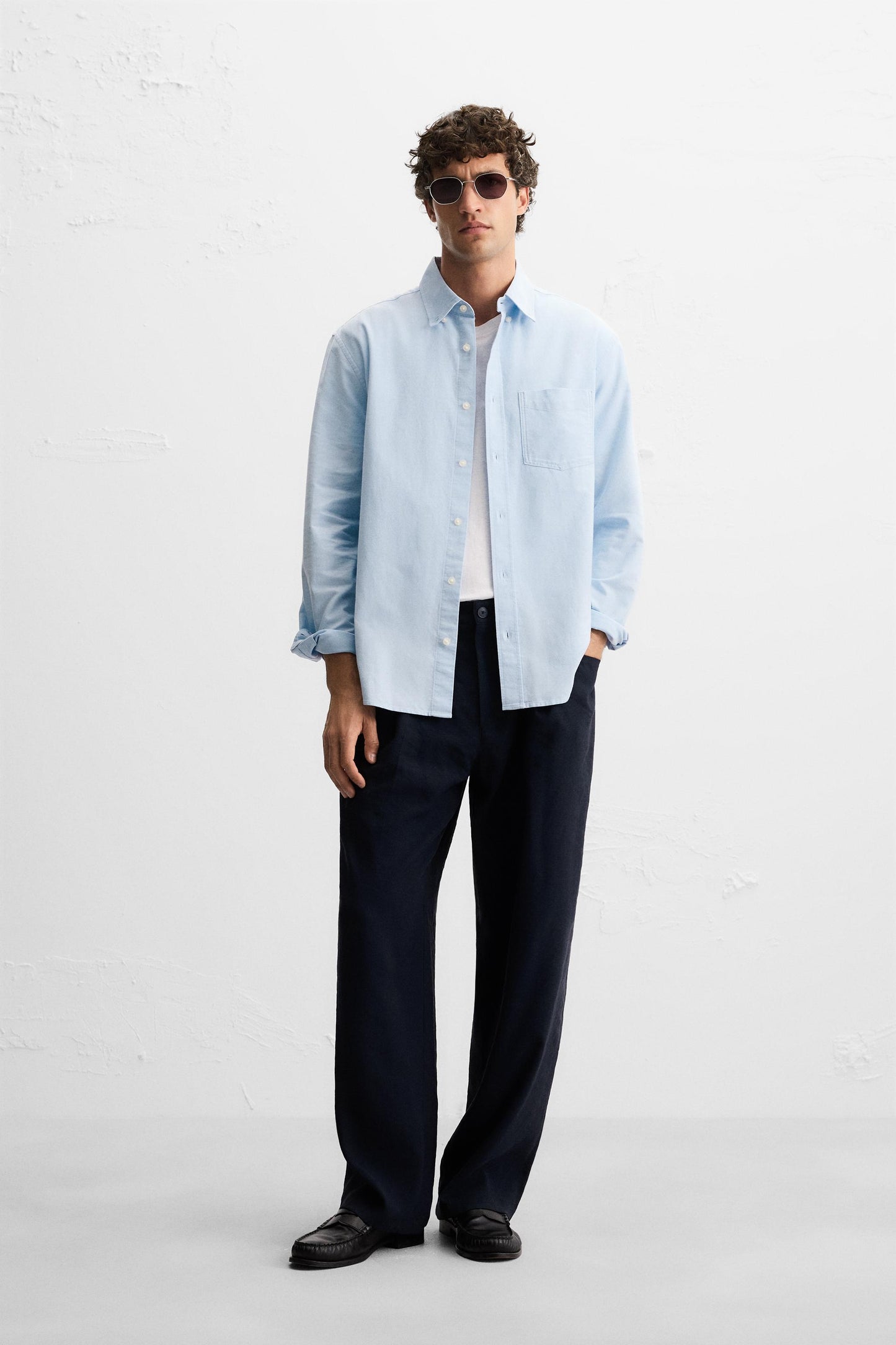 TEXTURED OXFORD SHIRT